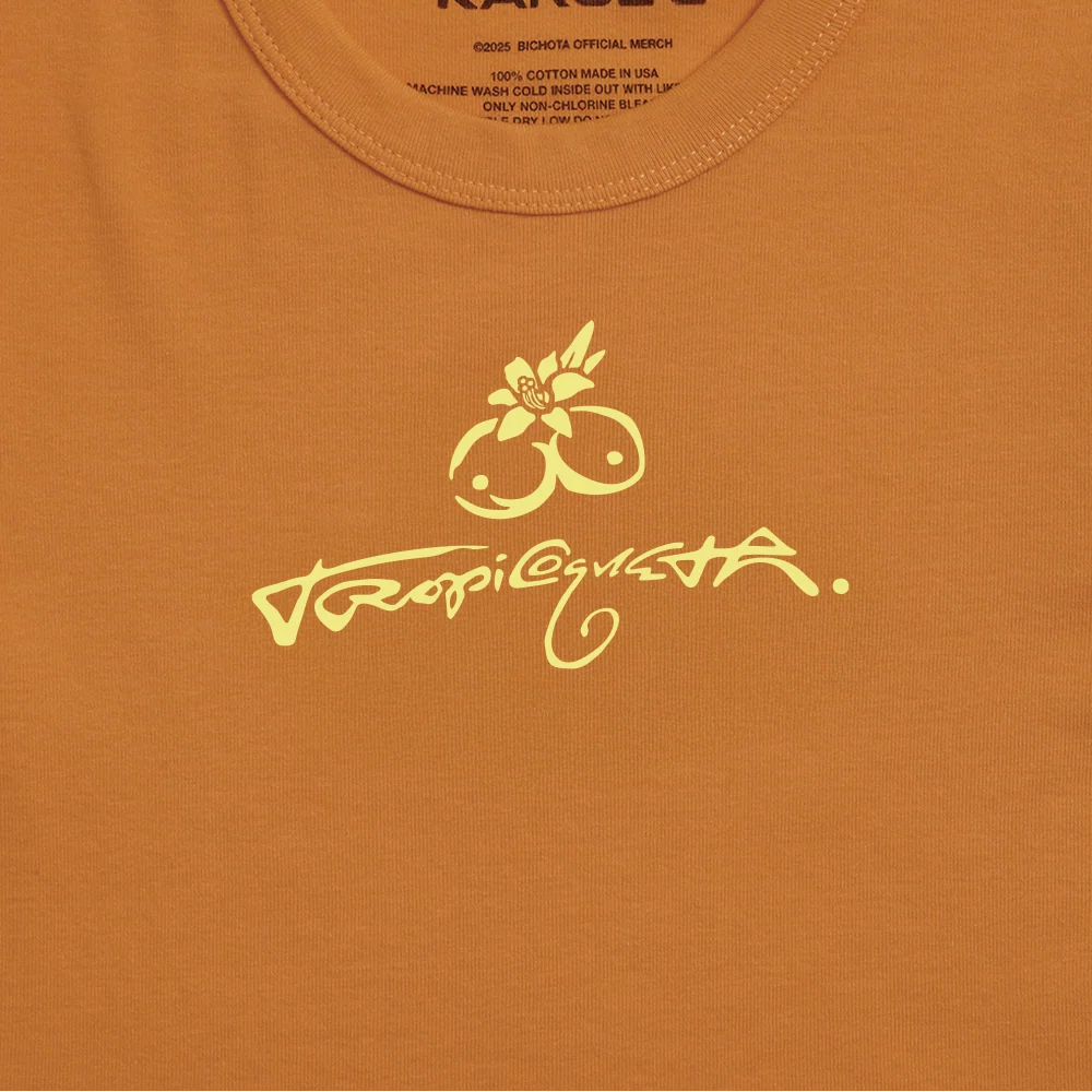 Tropicoqueta Orange Baby Tee - Image 4